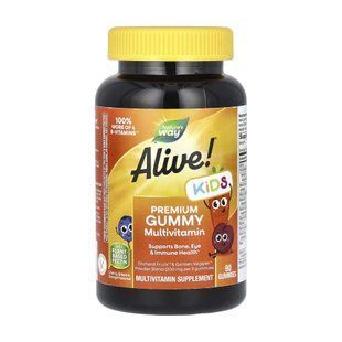 Alive! Premium Children's Gummy Multivitamin - 90 gummies Cherry, Orange Grape 2022-10-0602 фото