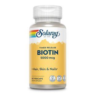 Biotin Timed-Release 5000mcg - 60 vcaps 2023-10-3023 фото