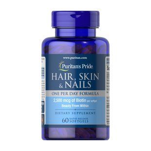 Hair, Skin & Nails One Per Day Formula - 60 softgels 2023-10-4582 фото