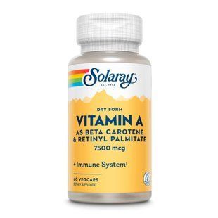 Vitamin A Dry Form 7600mcg - 60 caps 100-82-2016145-20 фото