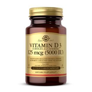 Vitamin D3 (Cholecalciferol) 125 mcg (5,000 IU) - 60 vcaps 100-78-7449561-20 фото
