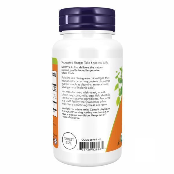 Spirulina 500 mg - 200 tabs 2022-10-0407 фото