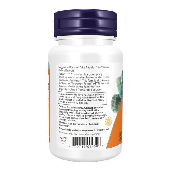 GTF Chromium 200mcg - 100 tabs 2022-10-0672 фото
